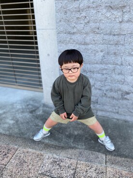 「アイテム（レッグウェア）」を使った、Ryotaさん（キッズ・100cm）の春コーディネート