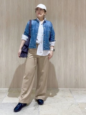 「Champion（チャンピオン）のアイテム（帽子）」を使った、HM☆さん（レディース・157cm）の春コーディネート