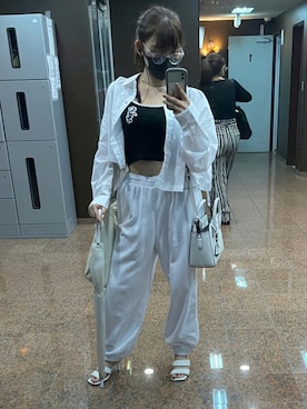 「Sakka（サッカ）のアイテム」を使った、えぬちゃさん（レディース・158cm）の秋コーディネート