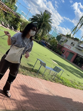 「LORO（ロロ）のアイテム」を使った、kanaさん（レディース・166cm）の夏コーディネート