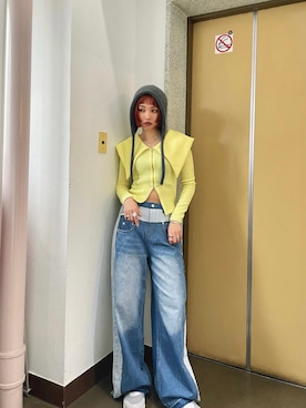 「いまどきジャケット写真」｜「アイテム（帽子）」を使った、yuki katoさん（レディース・162cm）の春コーディネート