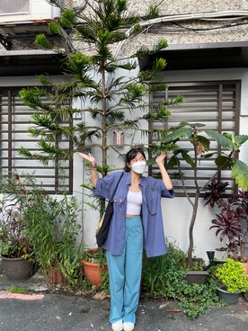 「HBD」｜YABEさん（レディース・163cm）の夏コーディネート