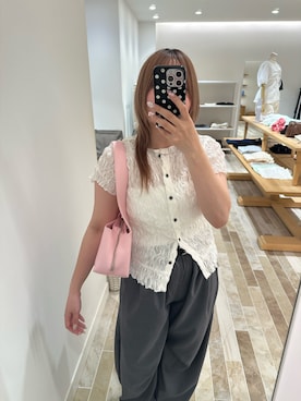 「mystic（ミスティック）のアイテム（ハンドバッグ）」を使った、yukiさん（レディース・155cm）の春コーディネート