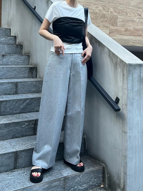 ETRE TOKYO（エトレトウキョウ）の「ツイルワイドパンツ（その他パンツ 