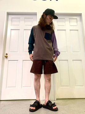 「ベンデイビス」｜「アイテム（帽子）」を使った、Denさん（メンズ・169cm）の夏コーディネート