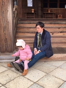 「Mackintosh（マッキントッシュ）のアイテム（ダウンジャケット/コート）」を使った、Young   さん（メンズ・175cm）の秋コーディネート