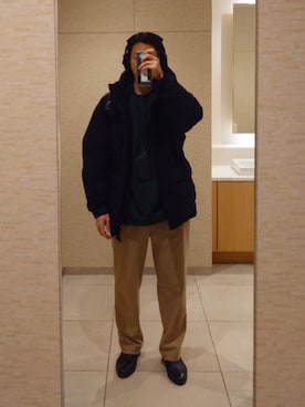 「BEAMS（ビームス）のアイテム（ジャケット/アウター）」を使った、こうすけさん（メンズ・175cm）の冬コーディネート