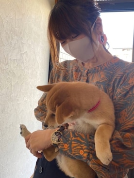 「haco!（ハコ）のアイテム（アナログ腕時計）」を使った、✿anemone✿さん（レディース・160cm）の秋コーディネート