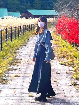 ✿anemone✿さん（レディース・160cm）の秋コーディネート