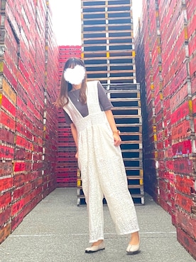 「Libra Cue（リブラ キュー）のアイテム（サロペット/オーバーオール）」を使った、✿anemone✿さん（レディース・160cm）の秋コーディネート