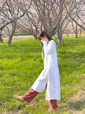 「haco!（ハコ）のアイテム（アナログ腕時計）」を使った、✿anemone✿さん（レディース・160cm）の春コーディネート