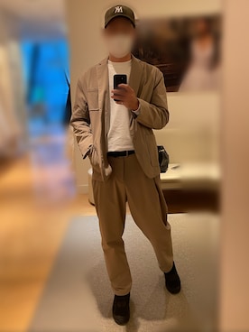 「On（オン）のOn Cloud（スニーカー）」を使った、Ryotaさん（メンズ・183cm）の秋コーディネート