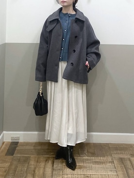 「apart by lowrys」｜「アイテム（ジャケット/アウター）」を使った、た ん ばさん（レディース・153cm）の冬コーディネート