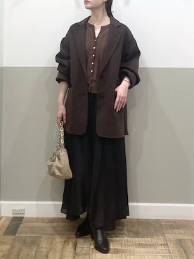 「A part by（アパートバイ）のアイテム」を使った、た ん ばさん（レディース・153cm）の秋コーディネート