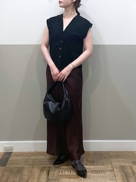 「アイテム（ベスト）」を使った、た ん ばさん（レディース・153cm）の夏コーディネート