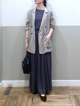 「A part by（アパートバイ）のアイテム（ジャケット/アウター）」を使った、た ん ばさん（レディース・153cm）の夏コーディネート