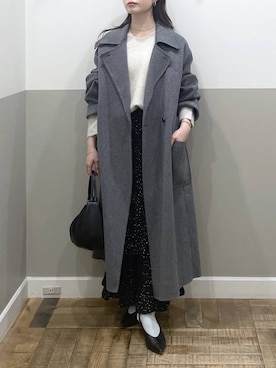 「アイテム（ステンカラーコート）」を使った、た ん ばさん（レディース・153cm）の秋コーディネート