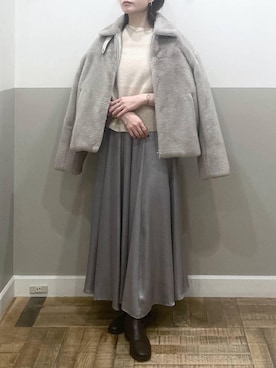 「apart by lowrys」｜「アイテム（その他アウター）」を使った、た ん ばさん（レディース・153cm）の秋コーディネート