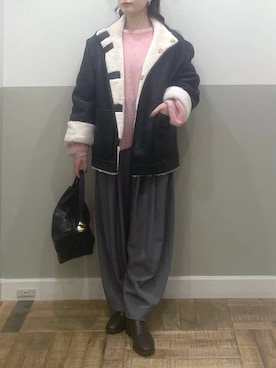 「apart by lowrys」｜「アイテム（その他アウター）」を使った、た ん ばさん（レディース・153cm）の秋コーディネート