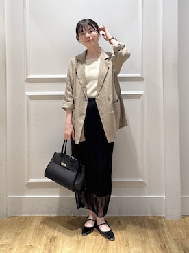 「A part by（アパートバイ）のアイテム」を使った、ゆいぴさん（レディース・156cm）の春コーディネート