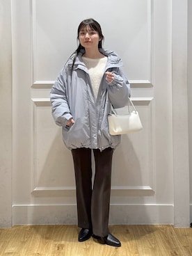 「A part by（アパートバイ）のアイテム（ブルゾン）」を使った、ゆいぴさん（レディース・156cm）の冬コーディネート