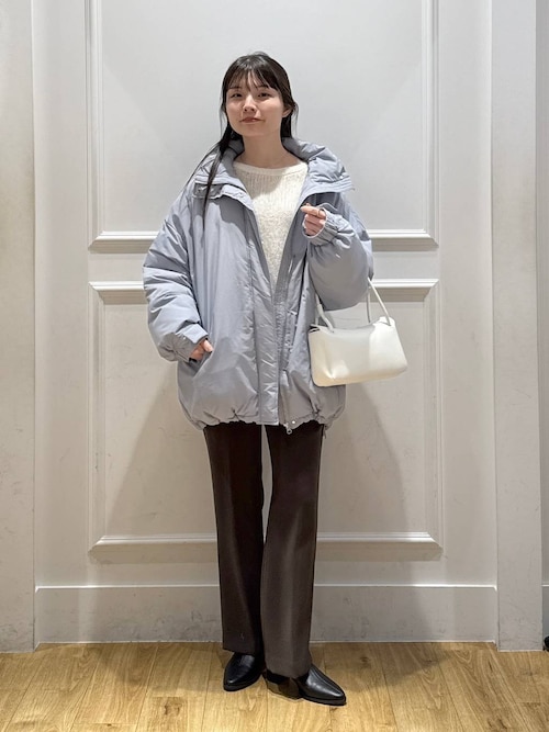 セール】サテンセミフレアパンツ（スラックス）｜A part by（アパート