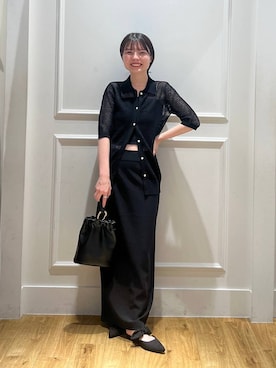 「フェミニン」｜「アイテム（ポロシャツ）」を使った、ゆいぴさん（レディース・156cm）の夏コーディネート