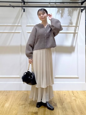 「アイテム（キーホルダー）」を使った、ゆいぴさん（レディース・156cm・20代）の秋コーディネート