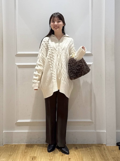 セール】サテンセミフレアパンツ（スラックス）｜A part by（アパート