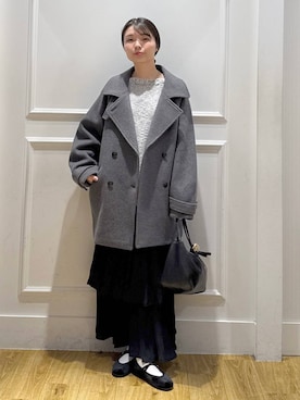 「アイテム（ピーコート）」を使った、ゆいぴさん（レディース・156cm・20代）の秋コーディネート