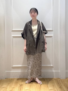 「アイテム（テーラードジャケット）」を使った、ゆいぴさん（レディース・156cm・20代）の夏コーディネート