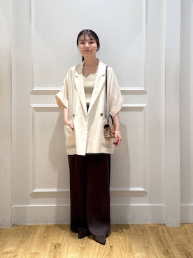 「アイテム（パンプス）」を使った、ゆいぴさん（レディース・156cm・20代）の夏コーディネート