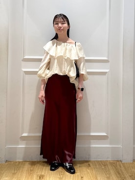 「アイテム（ローファー）」を使った、ゆいぴさん（レディース・156cm・20代）の秋コーディネート