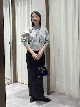 「A part by（アパートバイ）のキンチャクミニショルダバッグ（ショルダーバッグ、ブラック系）」を使った、ゆいぴさん（レディース・156cm）の秋コーディネート