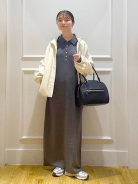 「SNAP_apart by lowrys」｜「アイテム（ブルゾン）」を使った、ゆいぴさん（レディース・156cm）の秋コーディネート