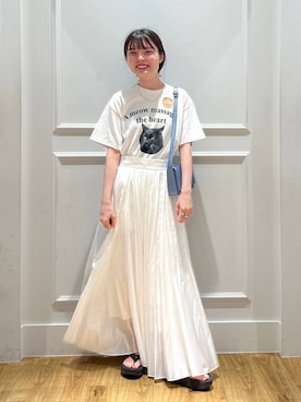 「REGENCY WORKS（リージェンシーワークス）のアイテム」を使った、ゆいぴさん（レディース・156cm）の夏コーディネート
