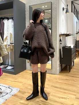 「A part by（アパートバイ）のアイテム（シューズ）」を使った、ゆいぴさん（レディース・156cm）の秋コーディネート