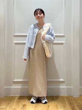 「A part by（アパートバイ）のチュールハンドルトート（ショルダーバッグ）」を使った、ゆいぴさん（レディース・156cm）の秋コーディネート