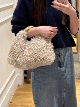 「A part by（アパートバイ）のアイテム（ハンドバッグ）」を使った、ゆいぴさん（レディース・156cm）の秋コーディネート