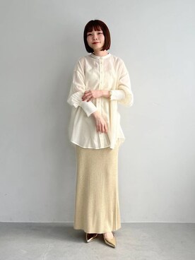 「ワントーンスタイル」｜ゆいぴさん（レディース・156cm）の春コーディネート