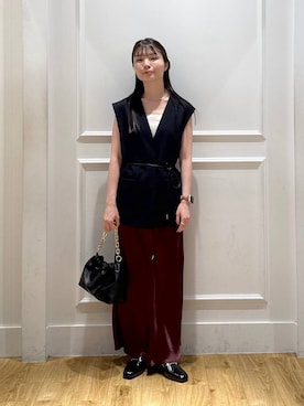 「アイテム（ベスト）」を使った、ゆいぴさん（レディース・156cm・20代）の秋コーディネート