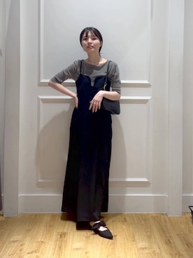 「A part by（アパートバイ）の【2WAY】フトベルトショルダーバッグ（ショルダーバッグ）」を使った、ゆいぴさん（レディース・156cm）の夏コーディネート