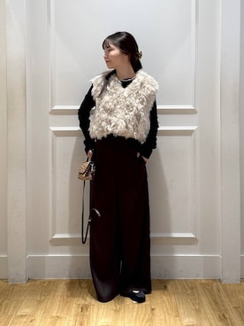 「A part by（アパートバイ）のアイテム（バレエシューズ）」を使った、ゆいぴさん（レディース・156cm）の秋コーディネート