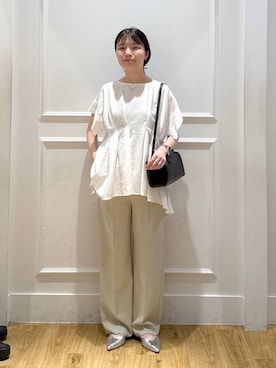 「アイテム（スラックス）」を使った、ゆいぴさん（レディース・156cm・20代）の夏コーディネート
