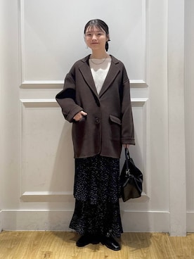 「アイテム（テーラードジャケット）」を使った、ゆいぴさん（レディース・156cm・20代）の秋コーディネート