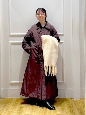 「アイテム（ダウンジャケット/コート）」を使った、ゆいぴさん（レディース・156cm・20代）の秋コーディネート