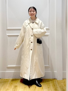 「アイテム（ダウンジャケット/コート）」を使った、ゆいぴさん（レディース・156cm・20代）の秋コーディネート