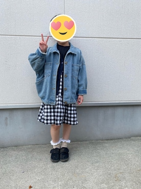 「こども ビームス（コドモビームス）のアイテム（シューズ）」を使った、tittiさん（キッズ・120cm）の春コーディネート