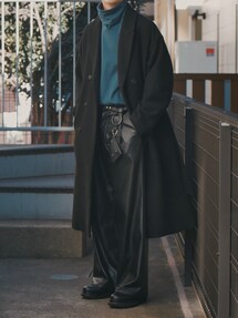 HARE（ハレ）の「CASHEEPウールダブルビッグコート(HARE)（チェスター