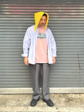 「MANASTASH（マナスタッシュ）のアイテム」を使った、Funachangさん（メンズ・177cm）の夏コーディネート